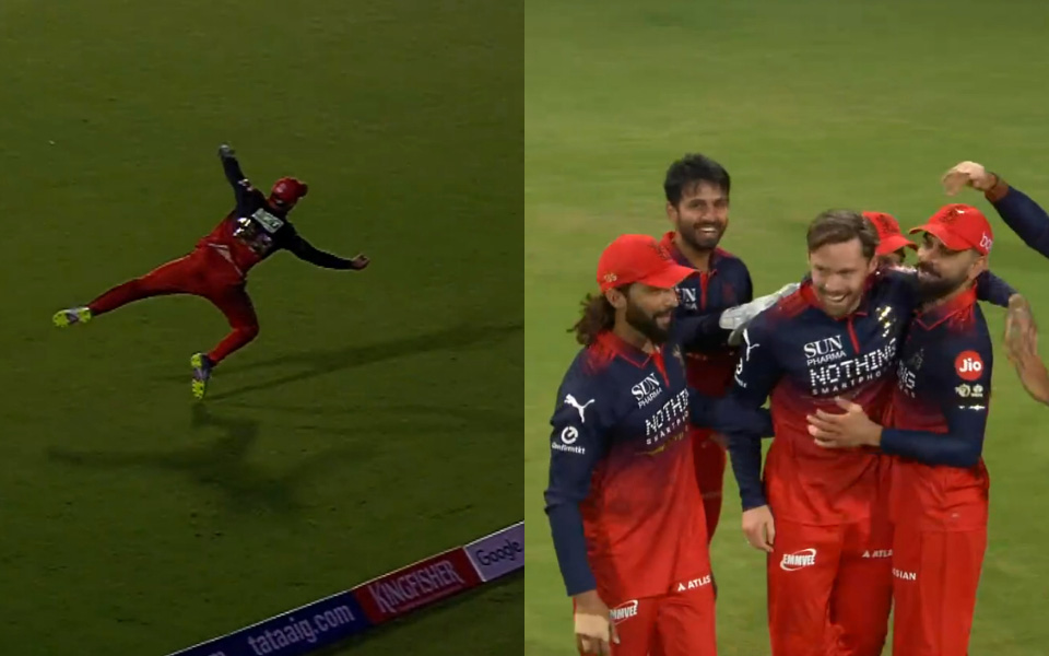 [WATCH] IPL 2026: Phil Salt grabs one-handed stunner to end Ishan Kishan’s blitz in Bengaluru