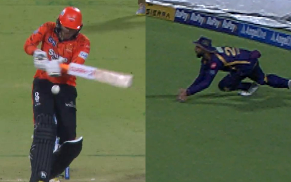 Video of the Day: IPL 2026 - Varun Chakravarthy dives forward to pluck a screamer at Eden Gardens