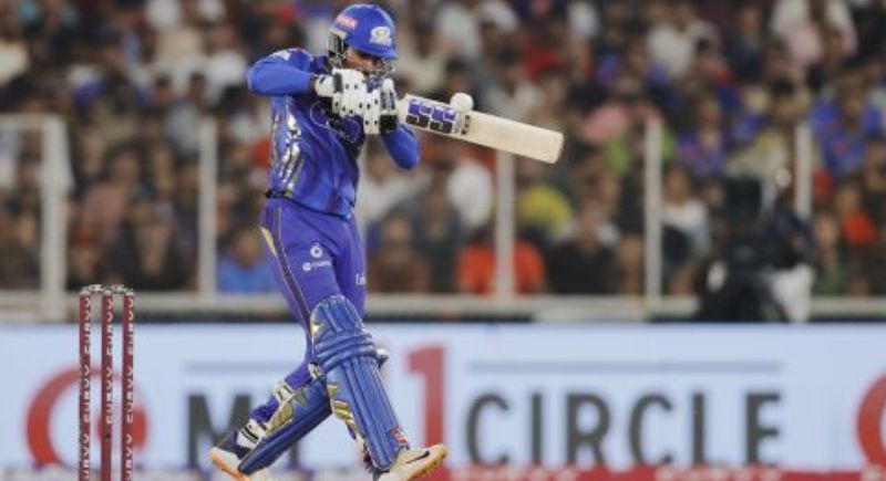 Tilak Varma meets a short ball, Punjab Kings vs Mumbai Indians, IPL 2025, Qualifier 2, Ahmedabad, June 1, 2025