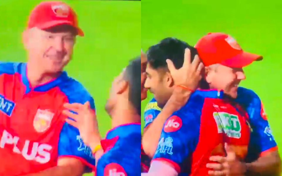 IPL 2026: Ricky Ponting tries to playfully slaps Shashank Singh after dropped catches vs LSG