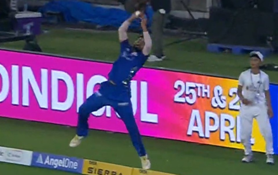 IPL 2026: Video of the Day: Naman Dhir's unbelievable catch at cow corner tightens MI's grip over GT