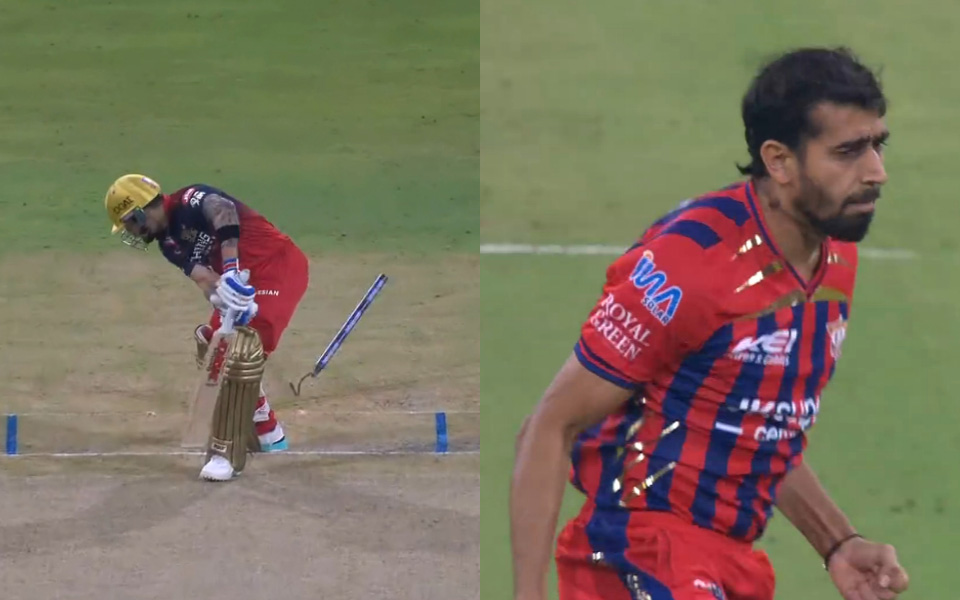 [WATCH] IPL 2026: Prince Yadav's stunning nip-backer castles Virat Kohli