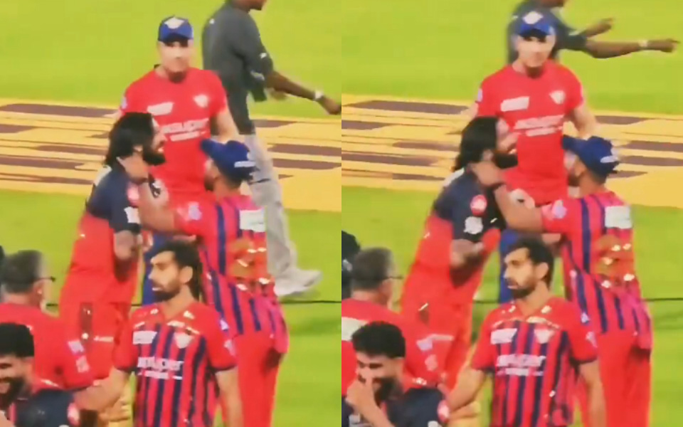 [WATCH] IPL 2026: Krunal Pandya, Nicholas Pooran engage in friendly tussle after heated moment in LSG vs RCB clash