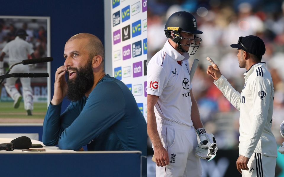 Moeen Ali and Shubman Gill sledging
