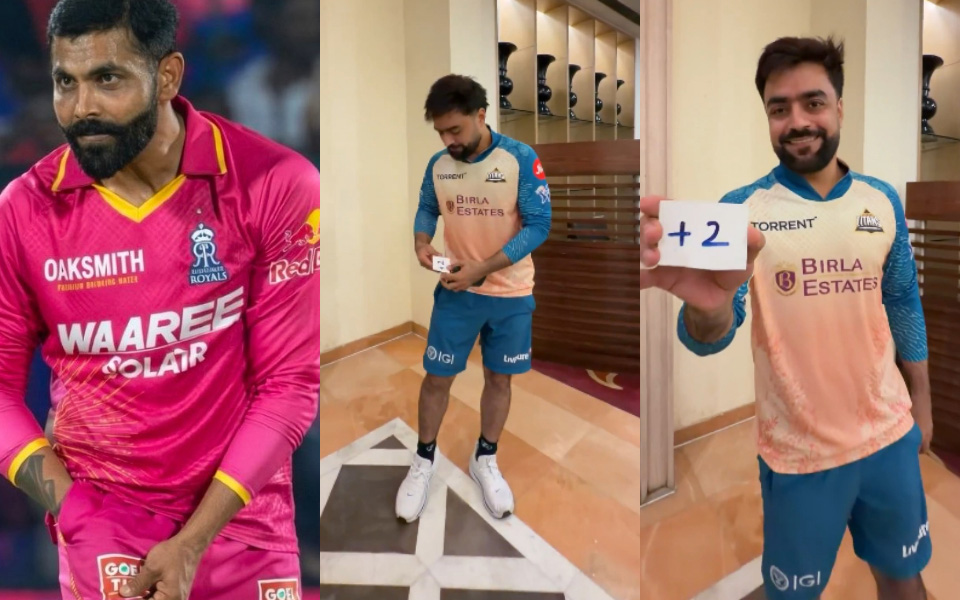 [WATCH] IPL 2026: Rashid Khan takes cheeky dig at Ravindra Jadeja with ‘pocket’ celebration as GT beat RR | CricTracker