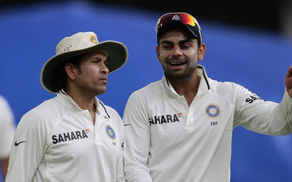 Sachin Tendulkar and Virat Kohli