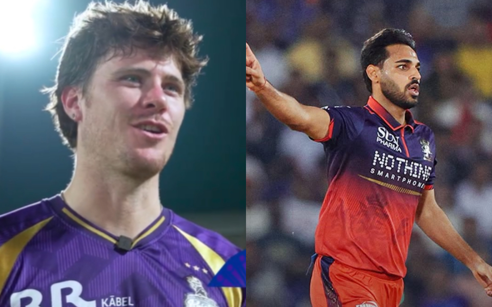 Finn Allen and Bhuvneshwar Kumar