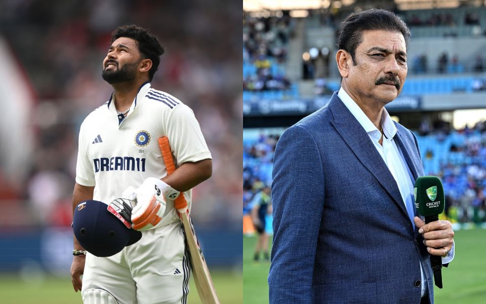 Ravi Shastri and Rishabh Pant
