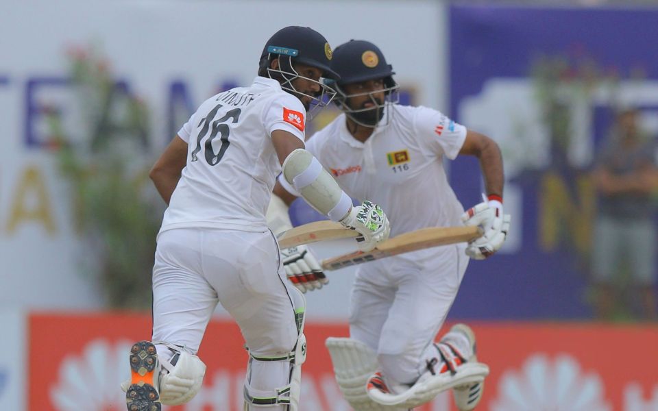 Dimuth Karunaratne and Lahiru Thirimanne