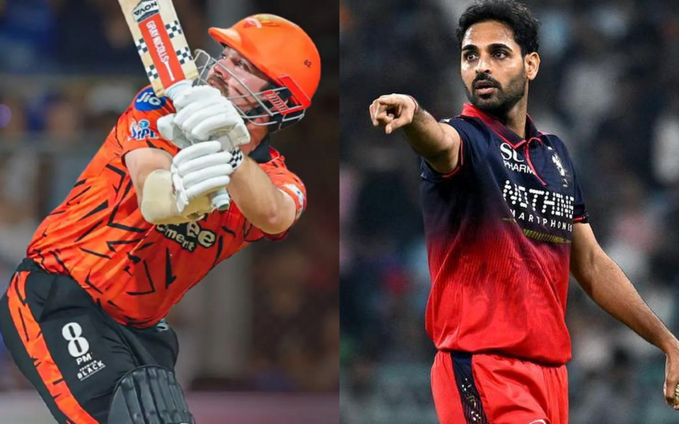 Travis Head and Bhuvneshwar Kumar