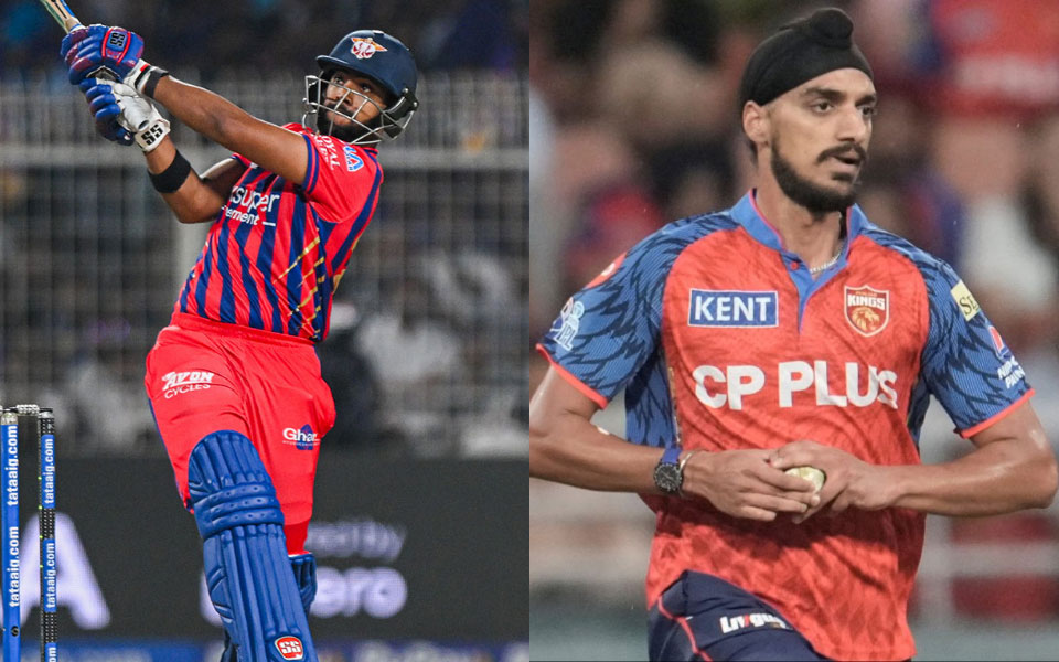 Nicholas Pooran and Arshdeep Singh