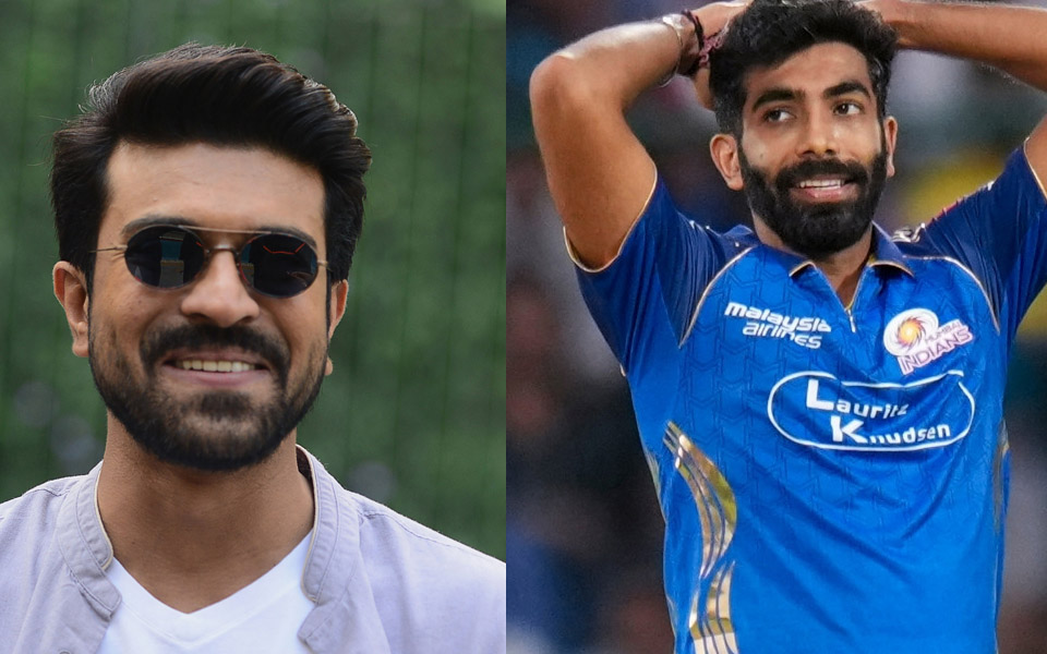 [WATCH] Actor Ram Charan apologises to Jasprit Bumrah after mistakenly calling him ‘footballer’
