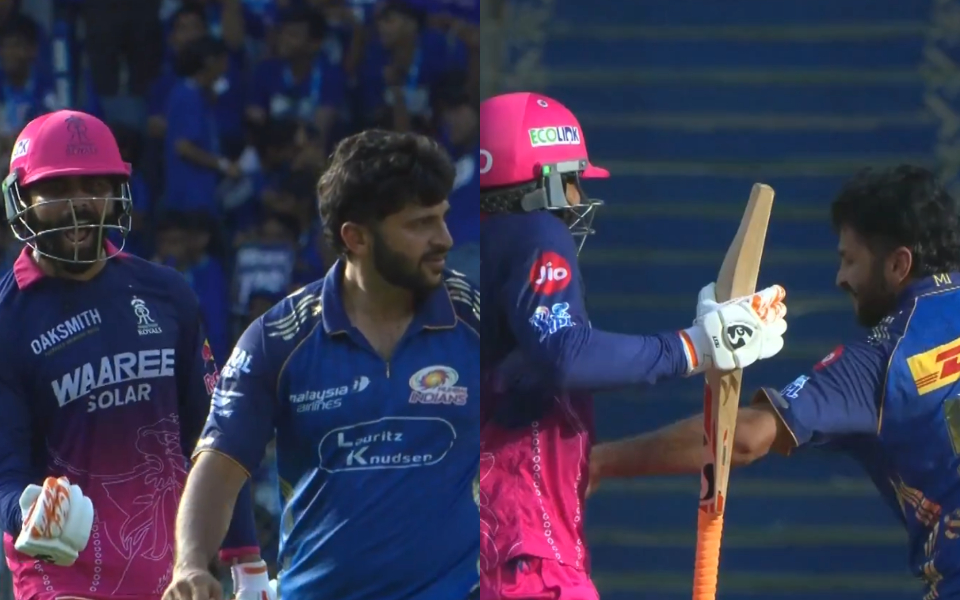 [WATCH] Ravindra Jadeja and Shardul Thakur lift mood with friendly on-field banter during MI vs RR