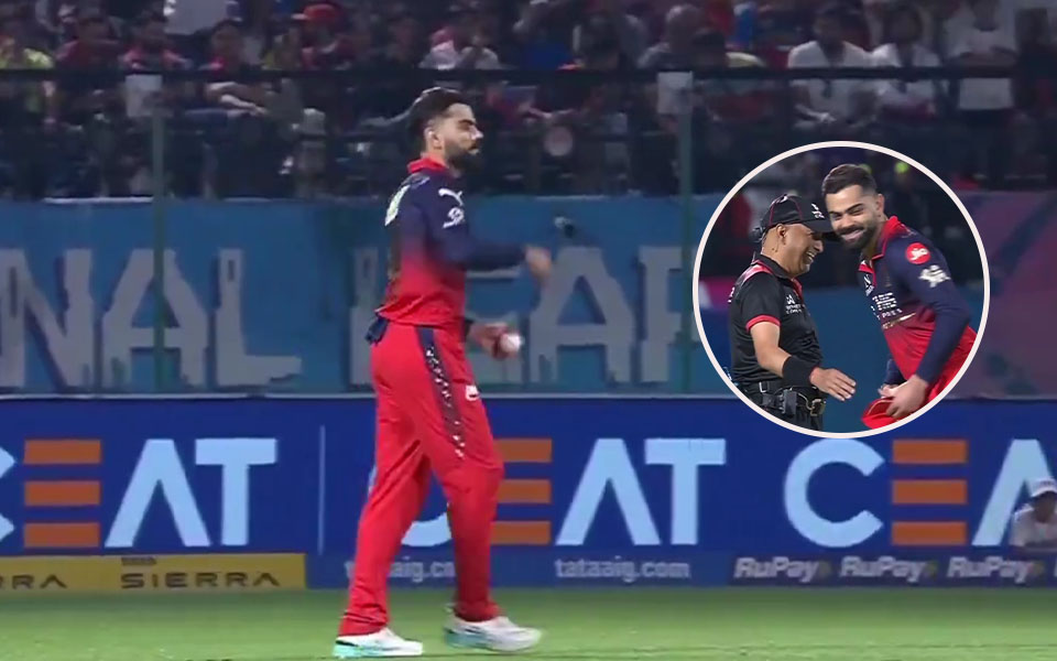 [WATCH] IPL 2026: Virat Kohli’s hilarious bowling tease leaves everyone in splits in Dharamsala