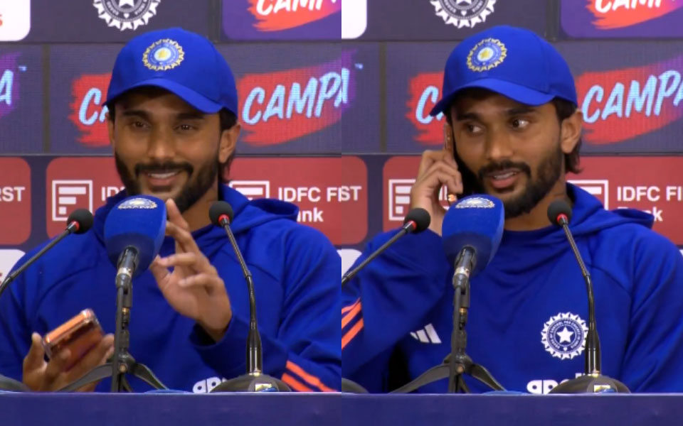 [WATCH] IND vs AFG 2026: Nitish Kumar Reddy halts press conference to answer mother's phone call