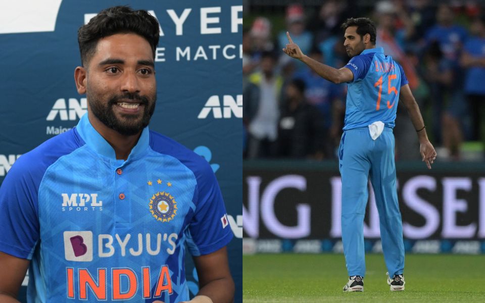 Mohammed Siraj and Bhuvneshwar Kumar