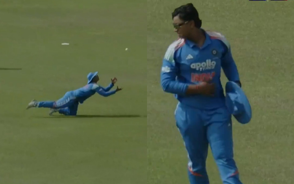 [WATCH] Tri-Nation Series 2026: Vaibhav Sooryavanshi pulls off sensational rebound catch in India A's win over Afghanistan A