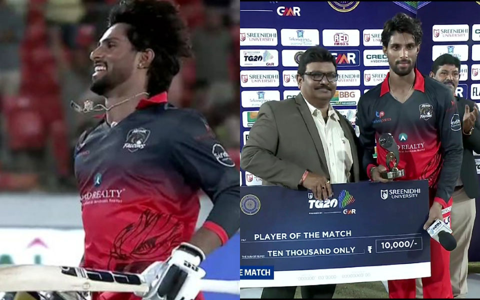 Tilak Varma scores stunning century in Telangana T20 days after leading India A to Tri-Nation Series title
