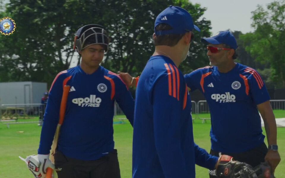 [WATCH] Vaibhav Sooryavanshi's first training session with India's senior squad