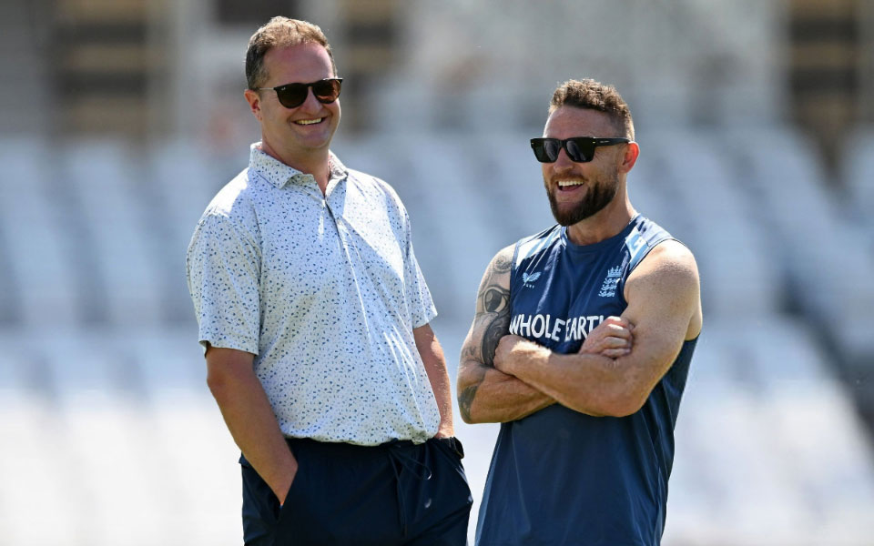 Brendon McCullum and Rob Key
