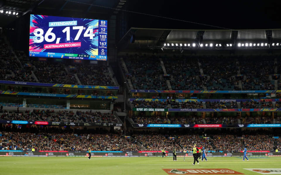 Scoreboard at MCG