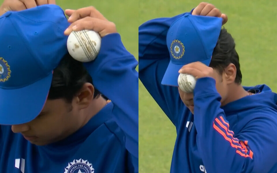 Vaibhav Sooryavanshi’s debut cap wrong size at Old Trafford | CricTracker