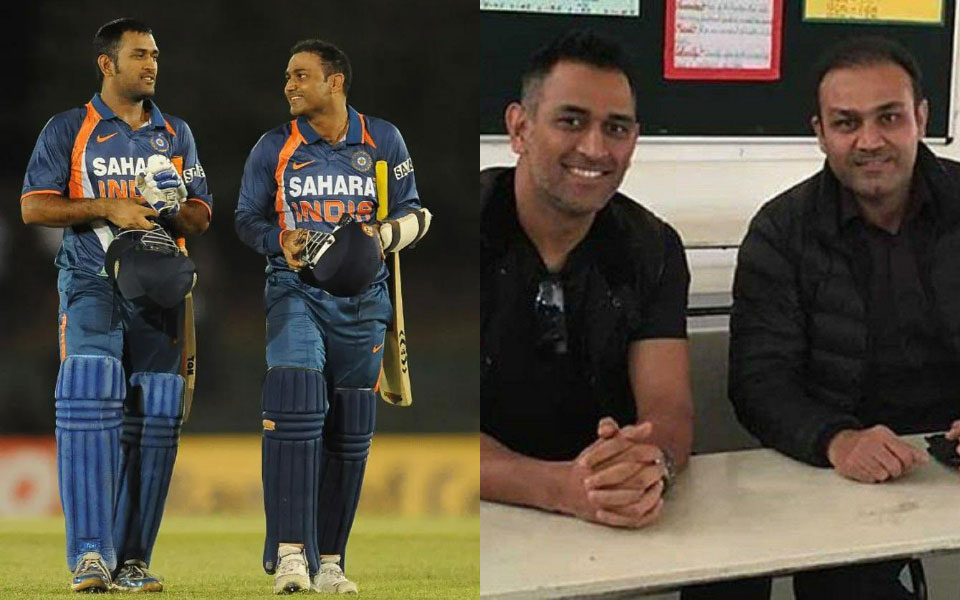 Virender Sehwag shares heartfelt birthday message for former skipper MS Dhoni | CricTracker