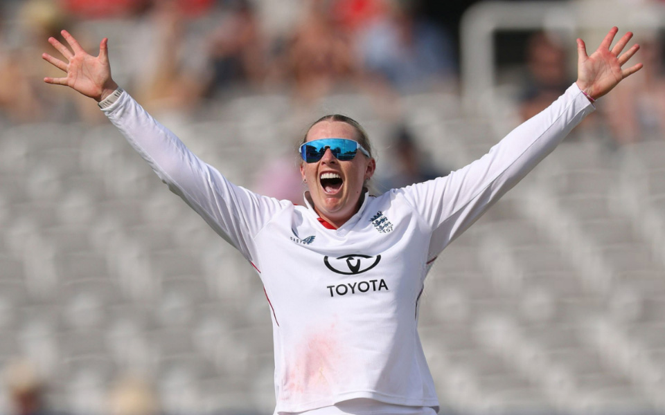 Sophie Ecclestone becomes England's leading wicket-taker during historic Test vs India