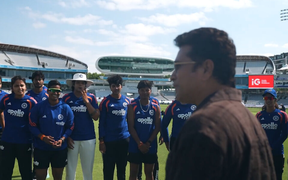 [WATCH] Sachin Tendulkar delivers heartfelt speech during surprise visit to Women's Test at Lord's