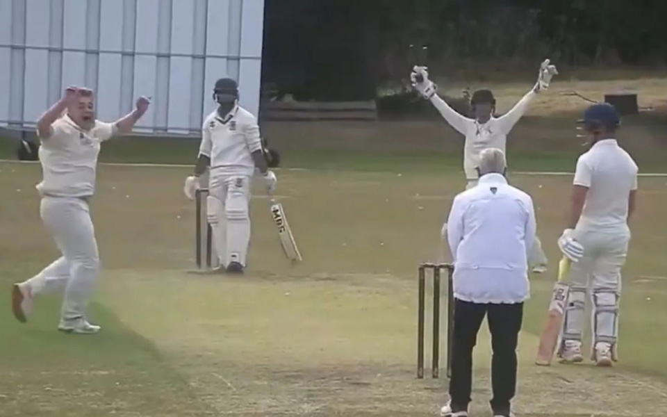 [WATCH] Cheating allegations rock English Club Cricket as fielder snaps fingers to fake edge