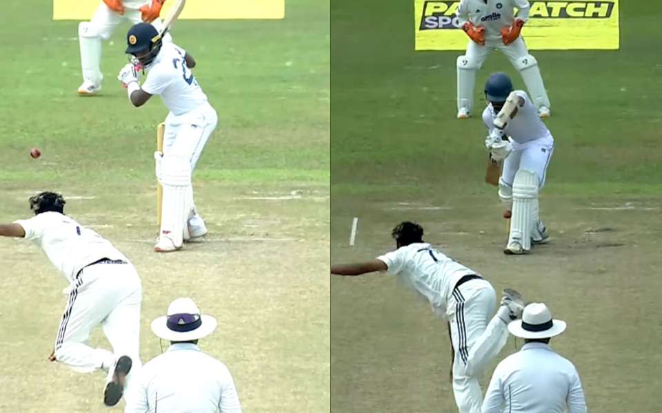 [WATCH] Mohammed Siraj sets up Ravindu Rasantha with outswingers before LBW dismissal