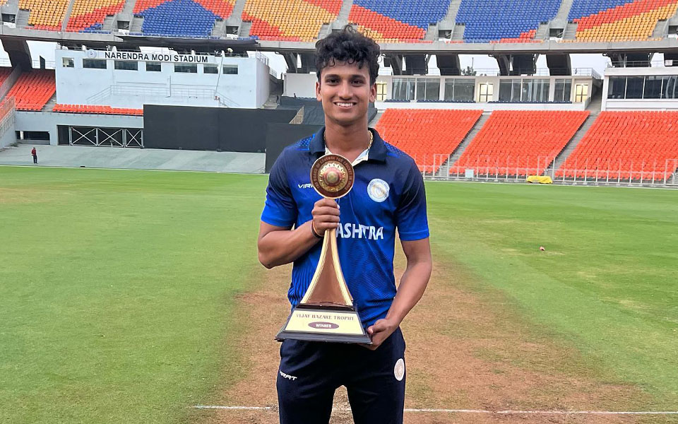 Jay Gohil picked as Sarfaraz Khan's replacement in West Zone Duleep Trophy squad