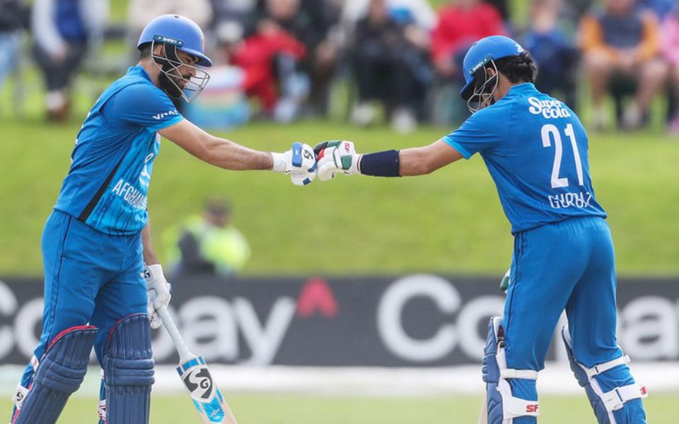 Rahmanullah Gurbaz and Ibrahim Zadran