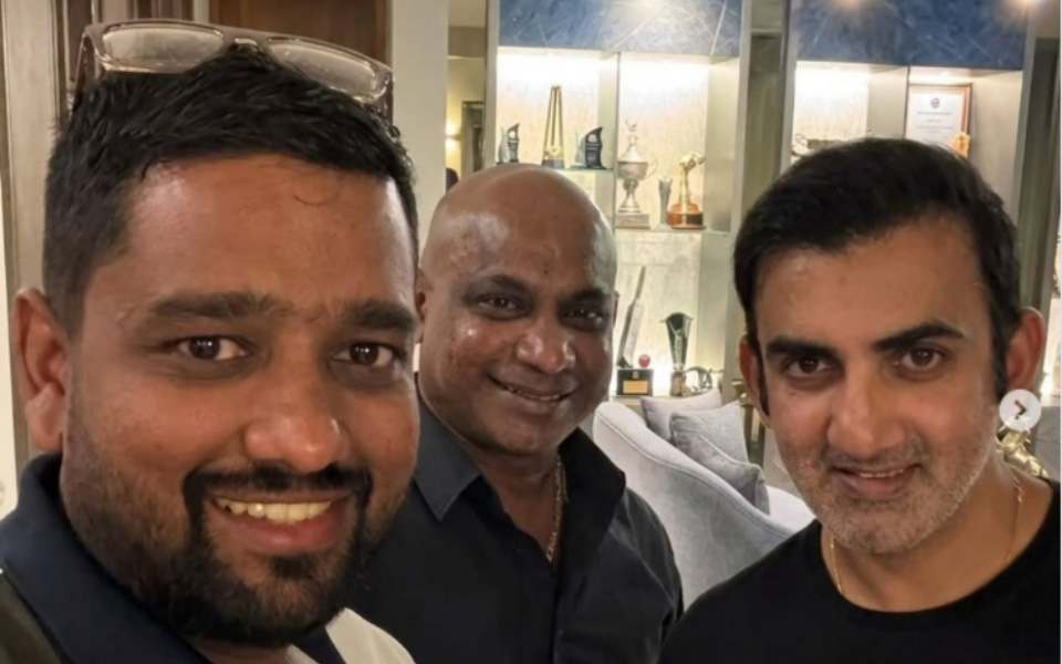 Gambhir, Indian commentators join Jayasuriya for dinner in Colombo ahead of 2nd Test