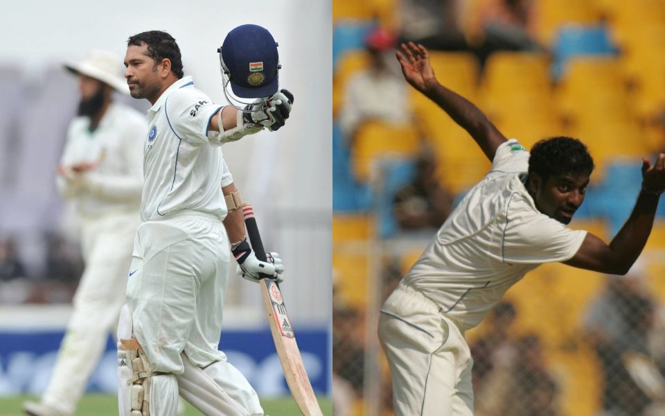 Muralitharan and Sachin Tendulkar