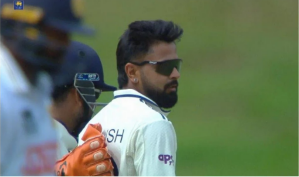 WATCH: Saransh Jain stone-faced after picking maiden Test wicket