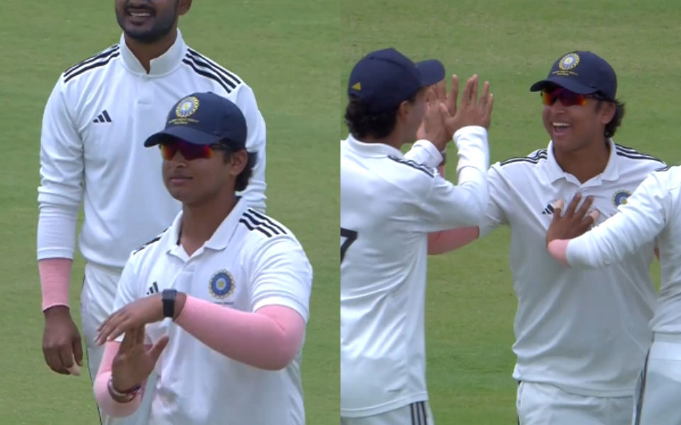 [WATCH] Sooryavanshi's last-second DRS call removes Juyal in Duleep Trophy semifinal