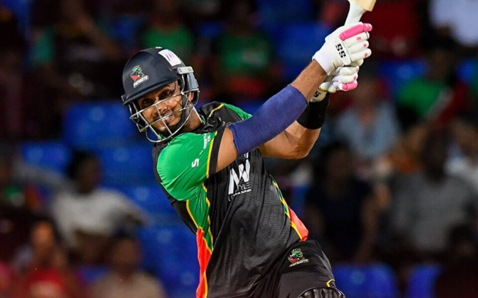 Dasun Shanaka smashes fastest century in Caribbean Premier League history