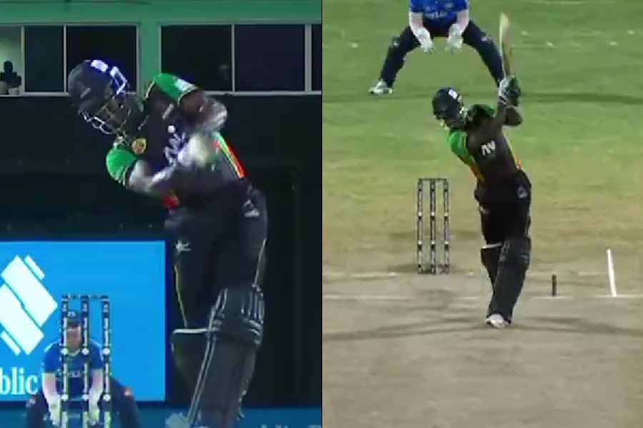[Watch] Andre Fletcher's no-look six off Matthew Forde enthrals fans in CPL 2026