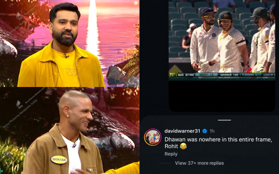 'Dhawan was nowhere in the frame' – David Warner hits back at Rohit Sharma