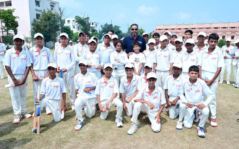 Yusuf Pathan inaugurates the 39th center of Cricket Academy of Pathans (CAP) in Alwar (Rajasthan)