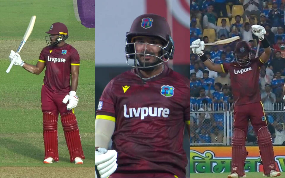 West Indies post highest-ever ODI total of 405/7 against India in Guwahati