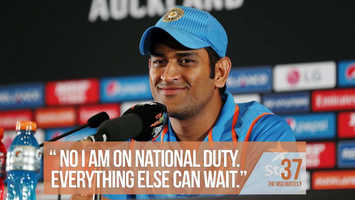 Read MS Dhoni at his best, 37 best pick quotes by the Indian skipper