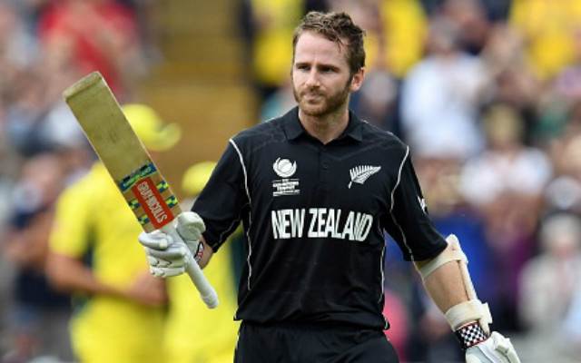 Kane Williamson celebrates his century