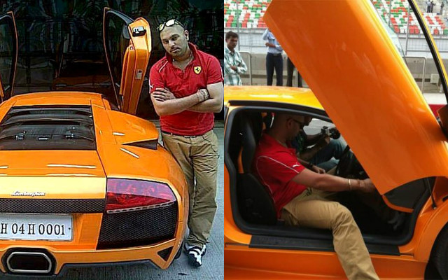 Yuvraj Singh with Lamborghini Murcielago