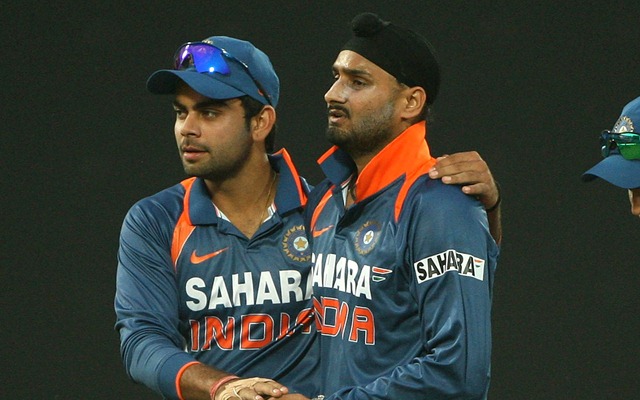 Virat Kohli and Harbhajan Singh