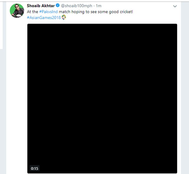 Shoaib Akhtar's tweet