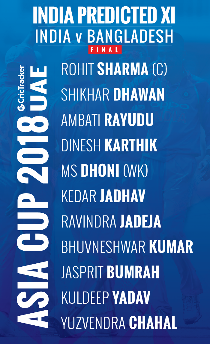 playing-xi-INDIA-FOR-ASIA-CUP-2018-FINAL-MATCH-BETWEEN-India-vs-BANGLADESH