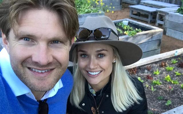 Shane Watson with his wife