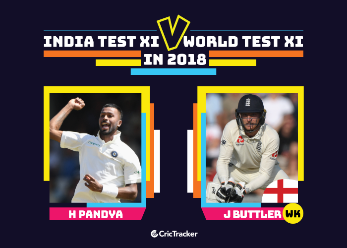 India-Test-XI-vs-World-Test-XI-in-2018-2-Jos-Buttler-(wk)-v-Hardik-Pandya